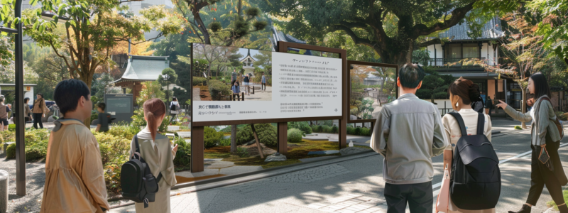 掲示されている建築CGパースを見る